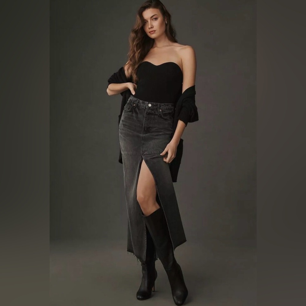 Reformation Tazz Maxi Denim Skirt – Size 27 – NWT